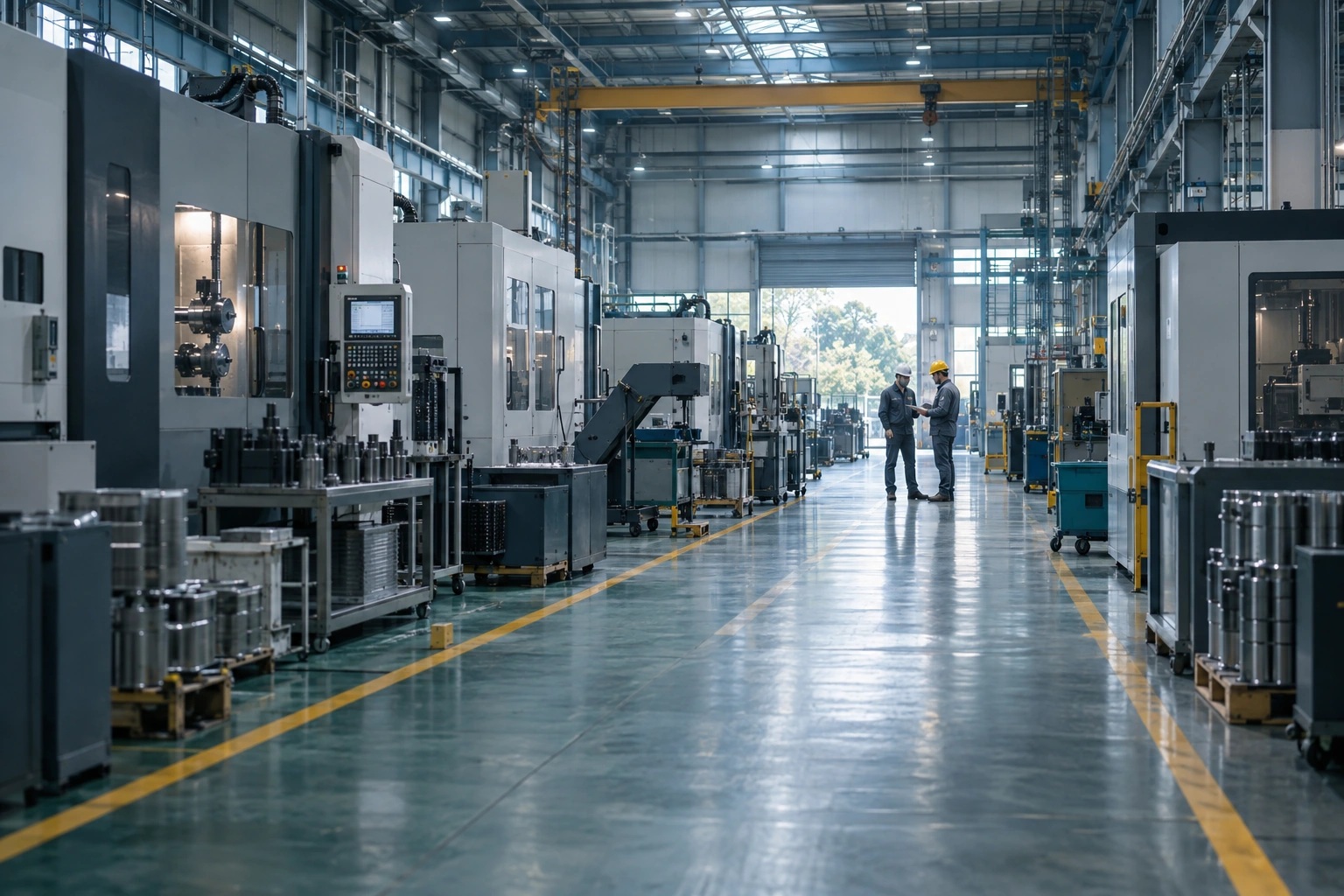 Illustrative manufacturing scene